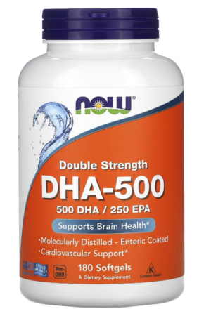 Now DHA 500 Caps 180's